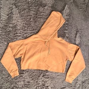 Urban Outfitters cropped beige hoodie size Small